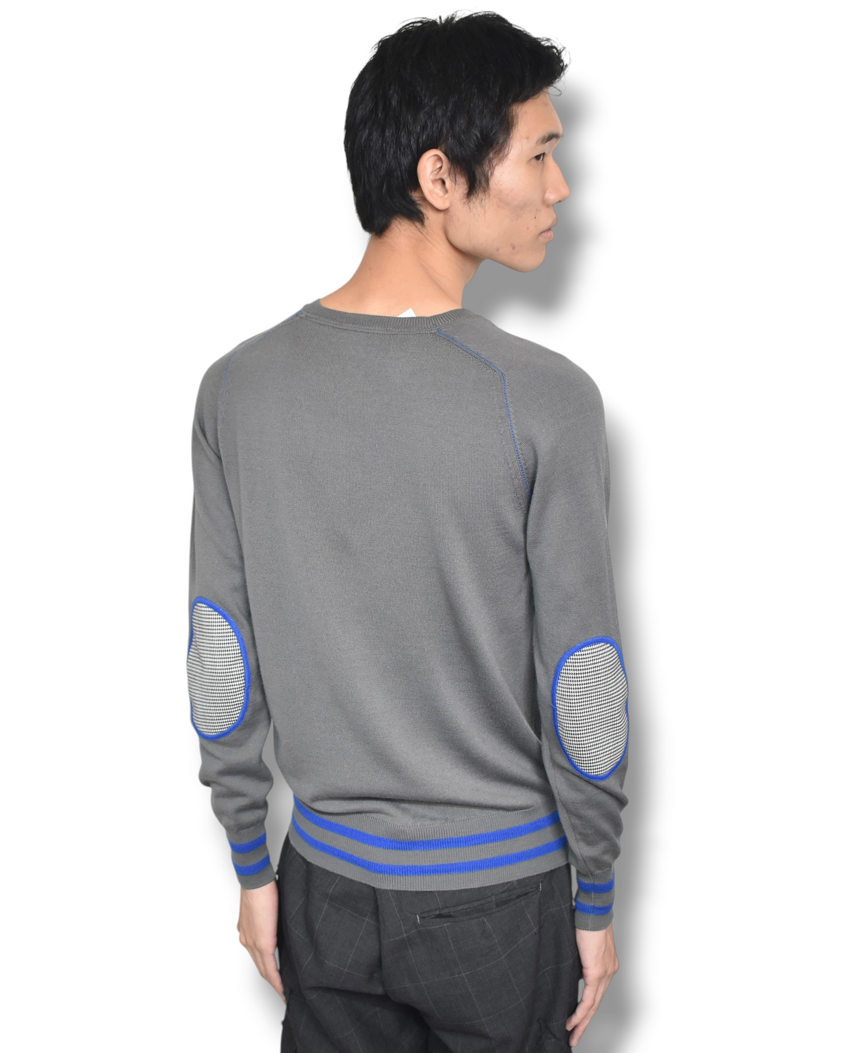 VERSACE JEANS elbow patch knit top