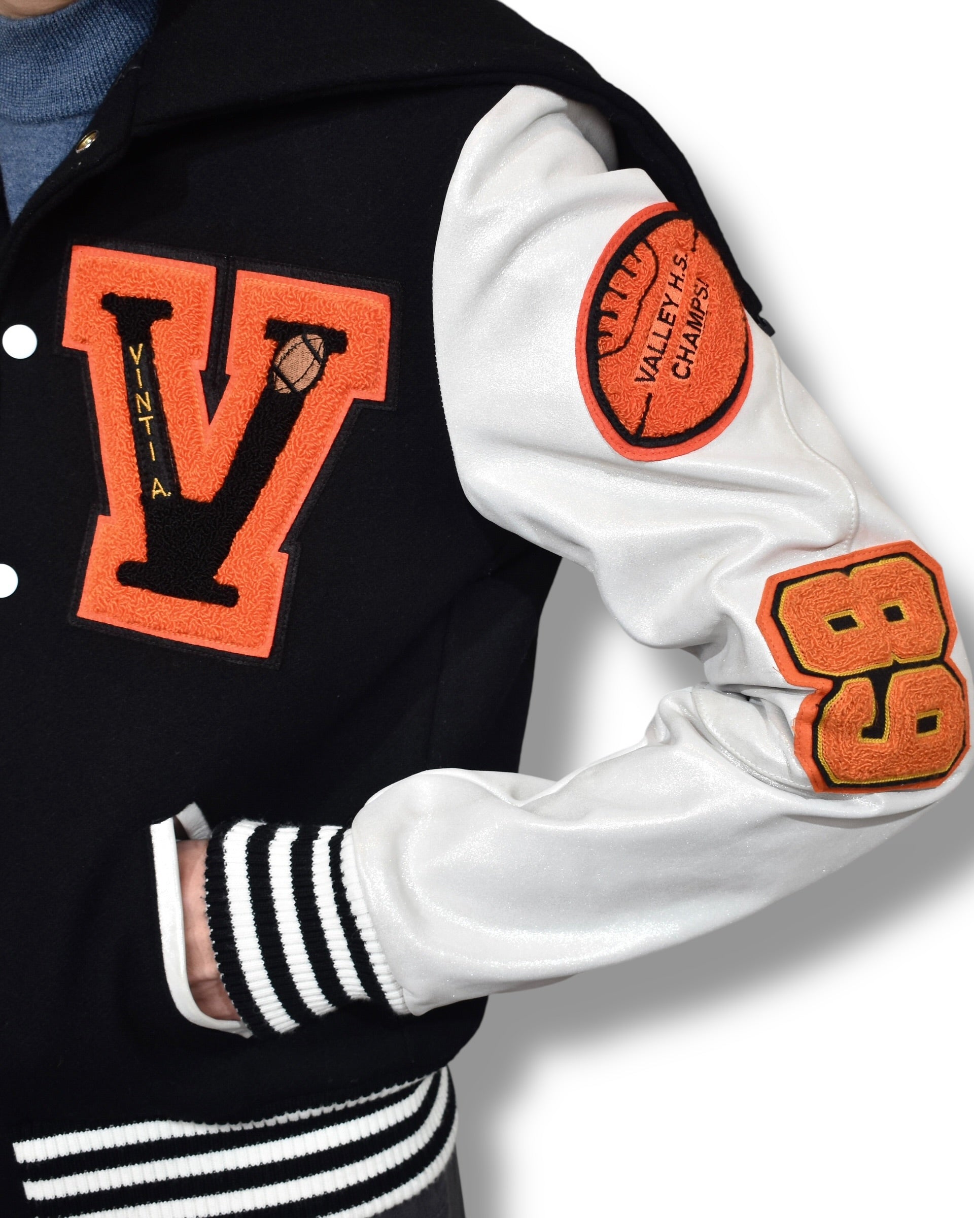 VINTI ANDREWS sailor varsity jacket