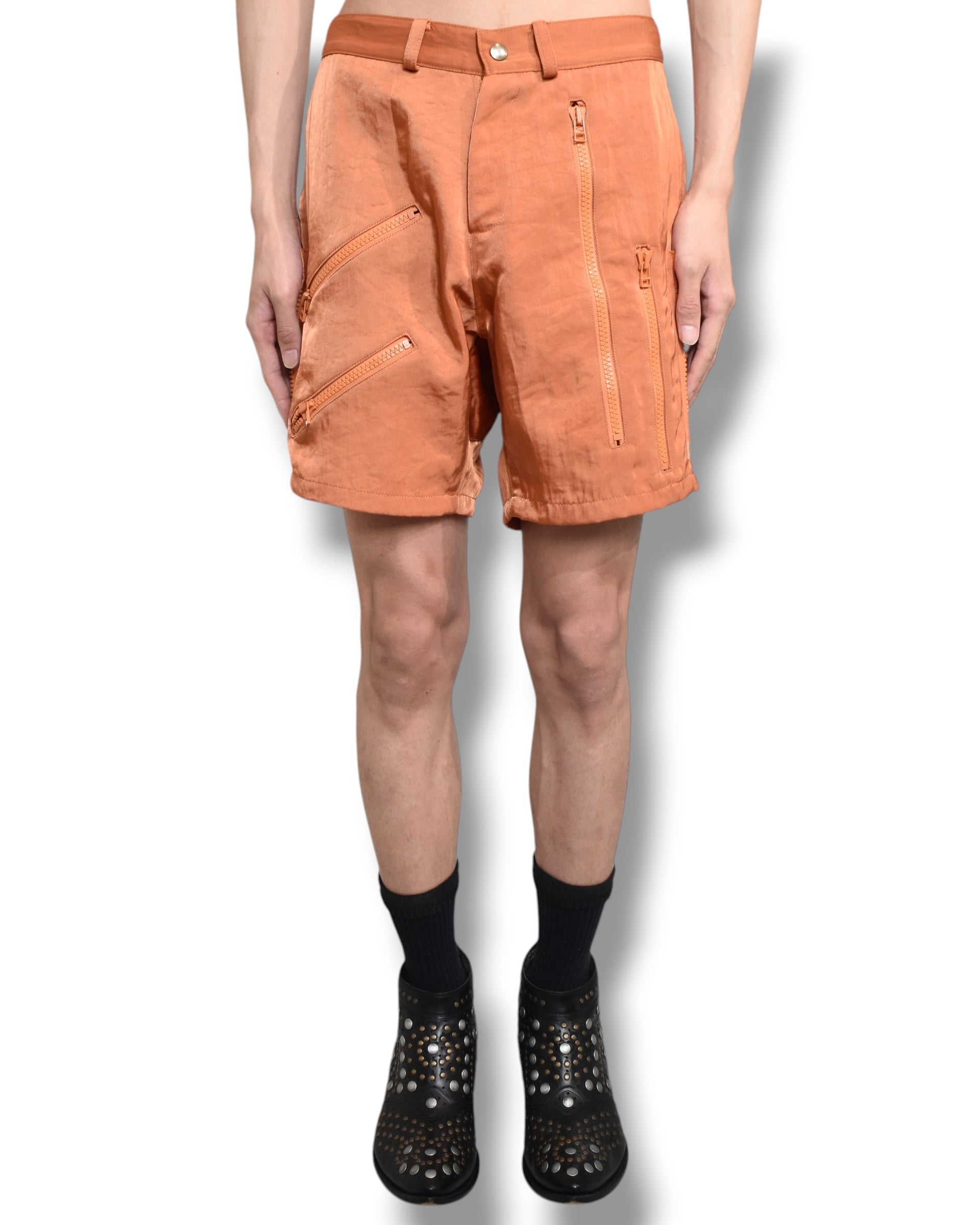 BANALCHICBIZARRE multi zip shorts