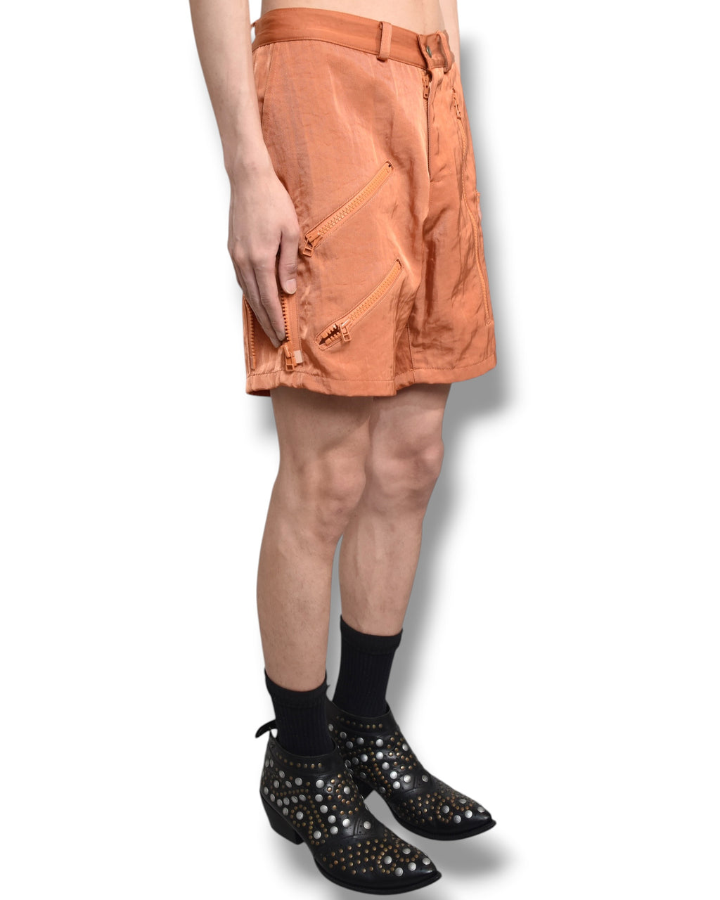 BANALCHICBIZARRE multi zip shorts