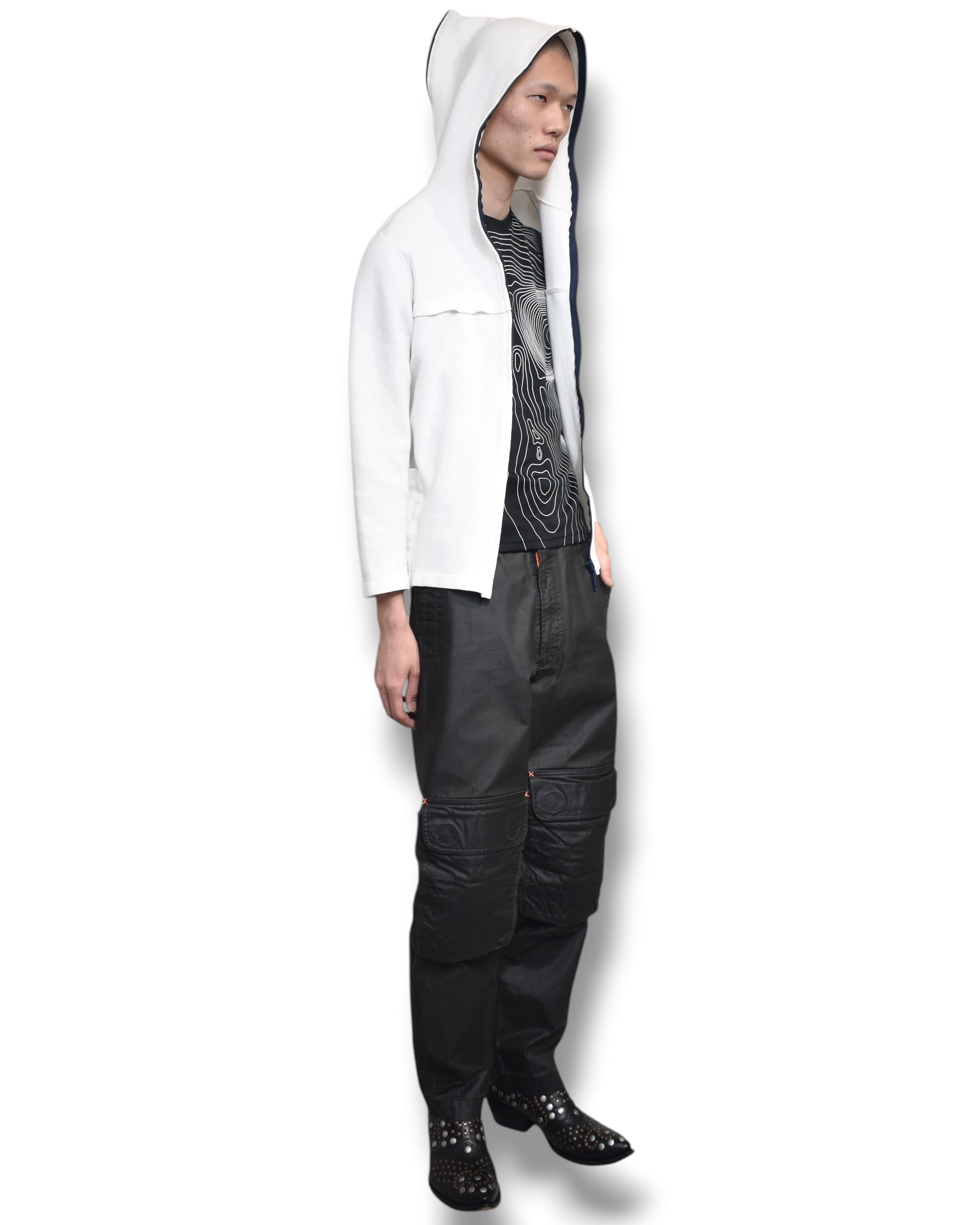ATELIERSAB 2way zip up hoodie