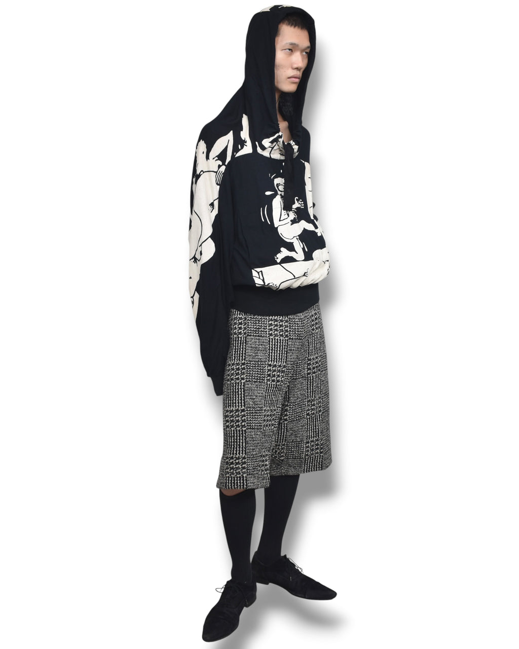 09ss BERNHARD WILLHELM graphic hoodie