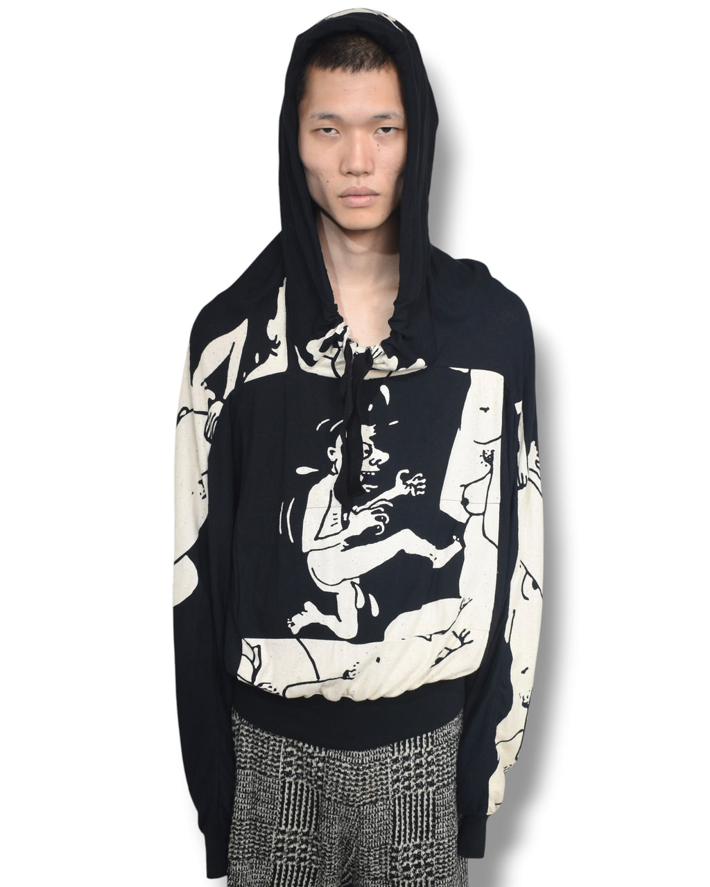 09ss BERNHARD WILLHELM graphic hoodie