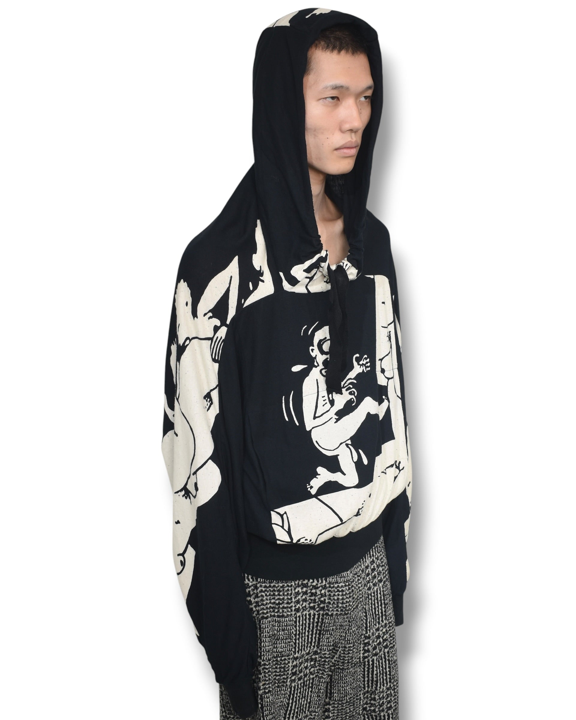 09ss BERNHARD WILLHELM graphic hoodie