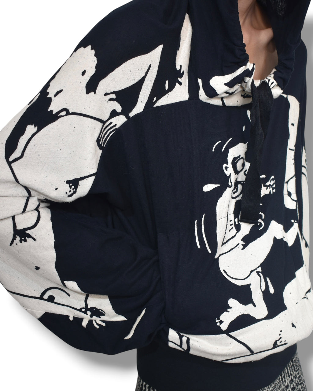 09ss BERNHARD WILLHELM graphic hoodie