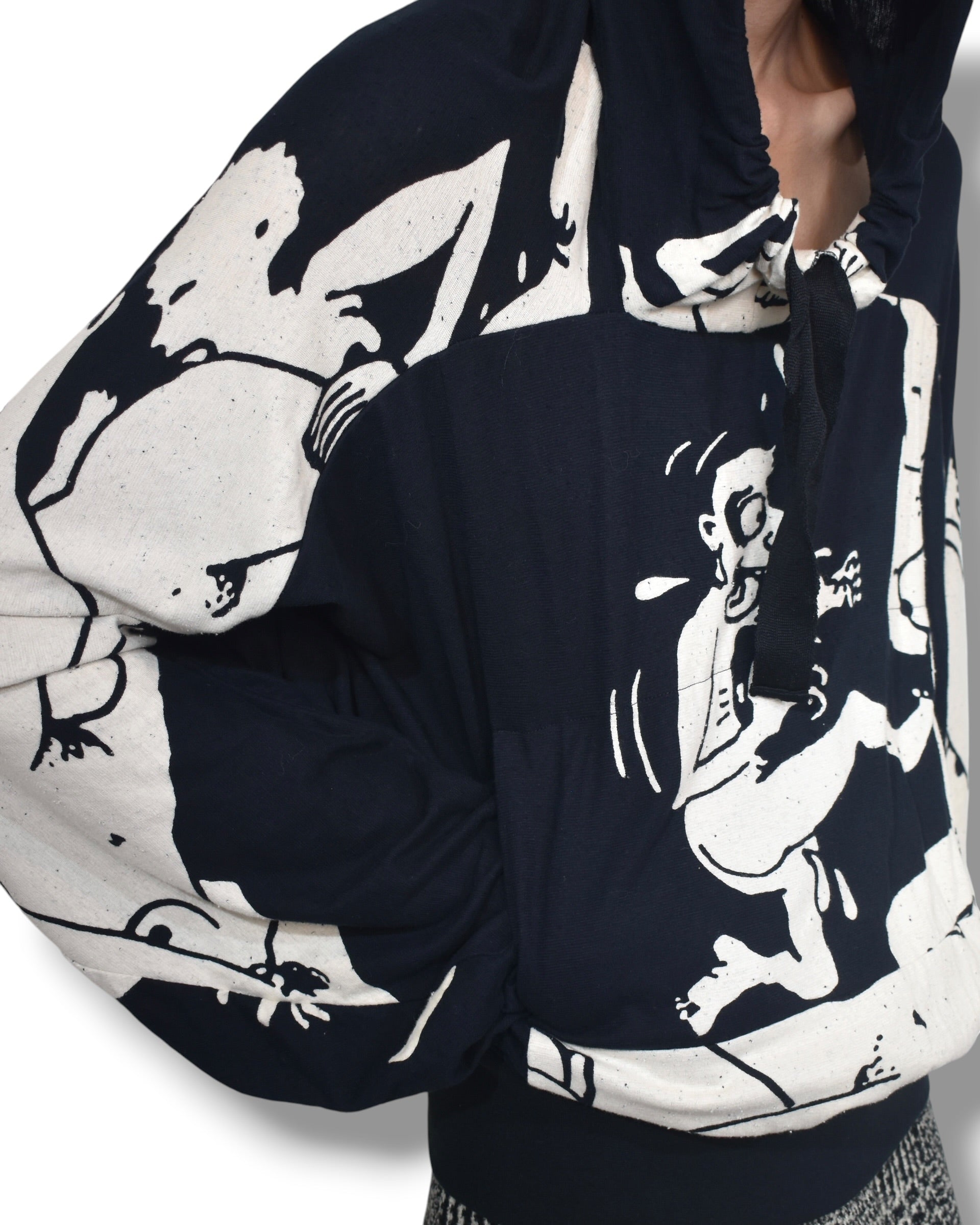 09ss BERNHARD WILLHELM graphic hoodie