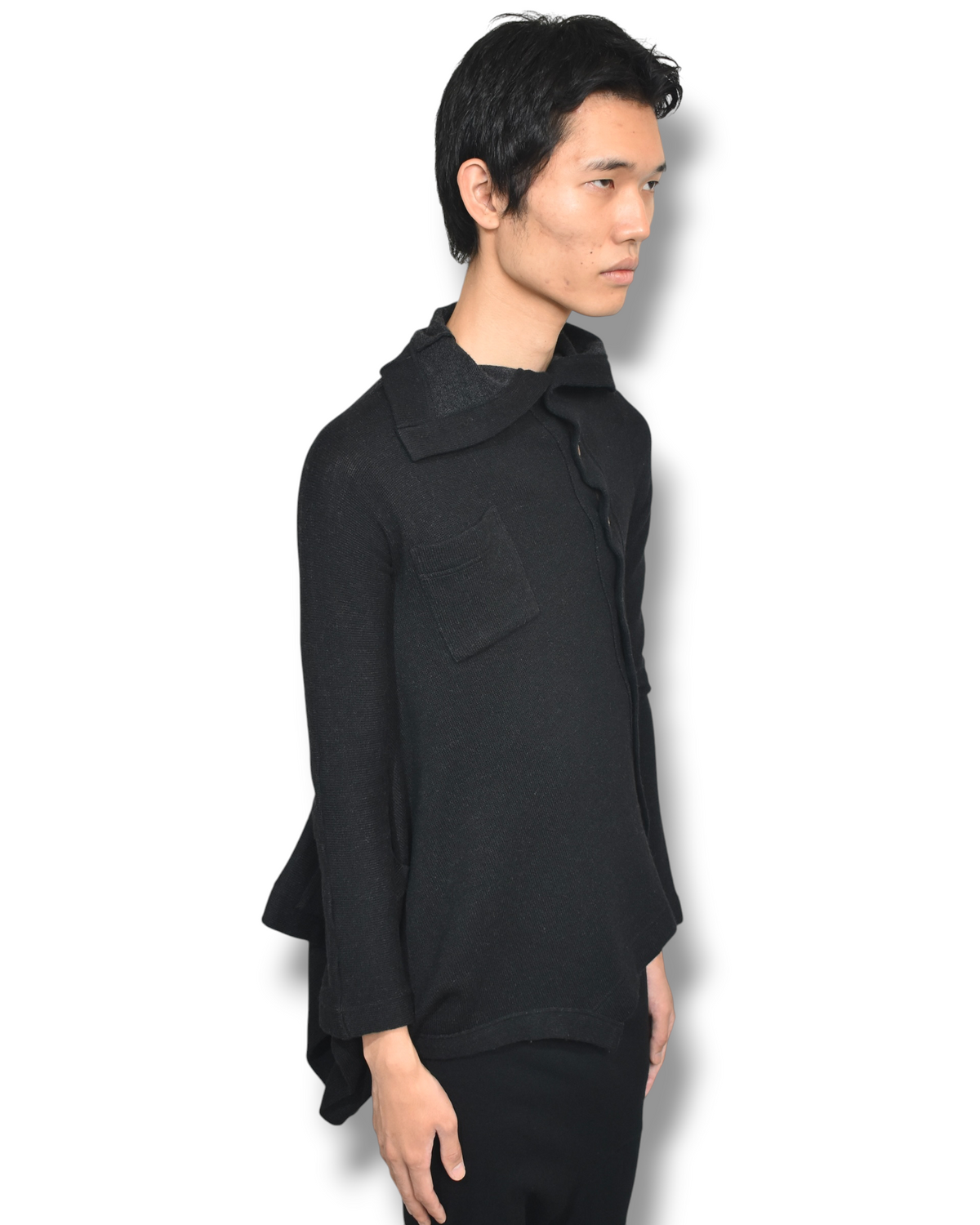 Y's asymmetry knit shirt