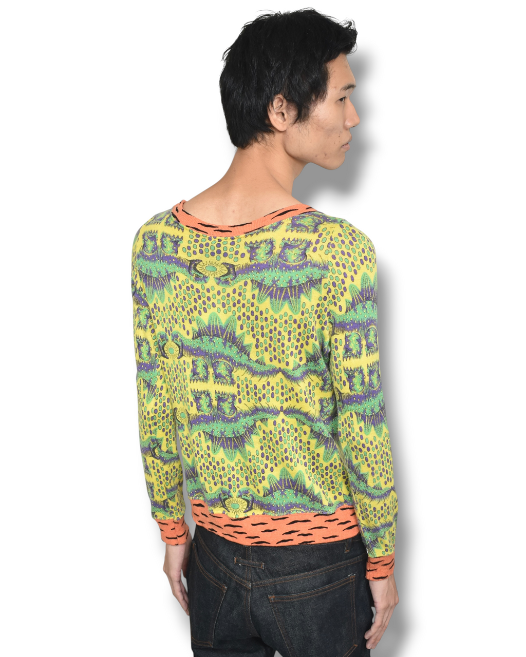 04aw BERNHARD WILLHELM dinosaur long sleeve top