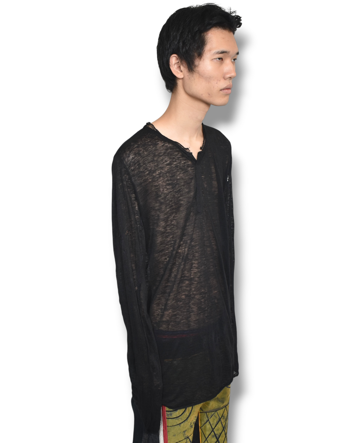 YASUYUKI ISHII distressed knit shirt