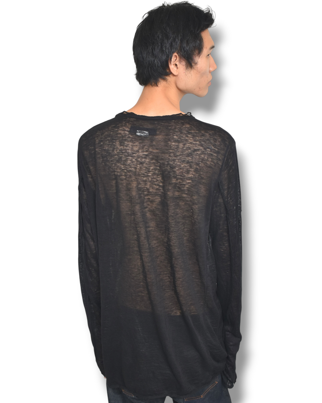 YASUYUKI ISHII distressed knit shirt