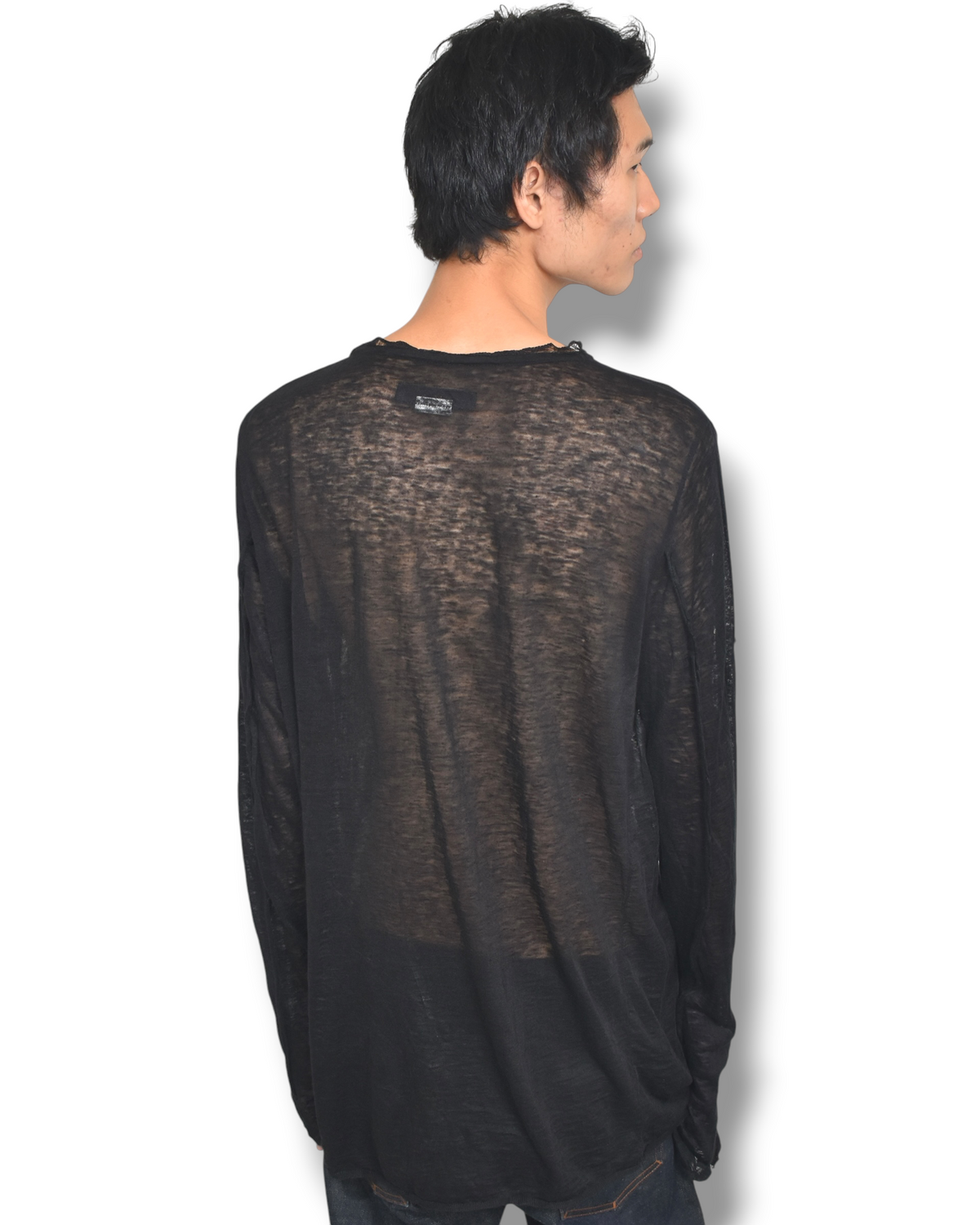 YASUYUKI ISHII distressed knit shirt