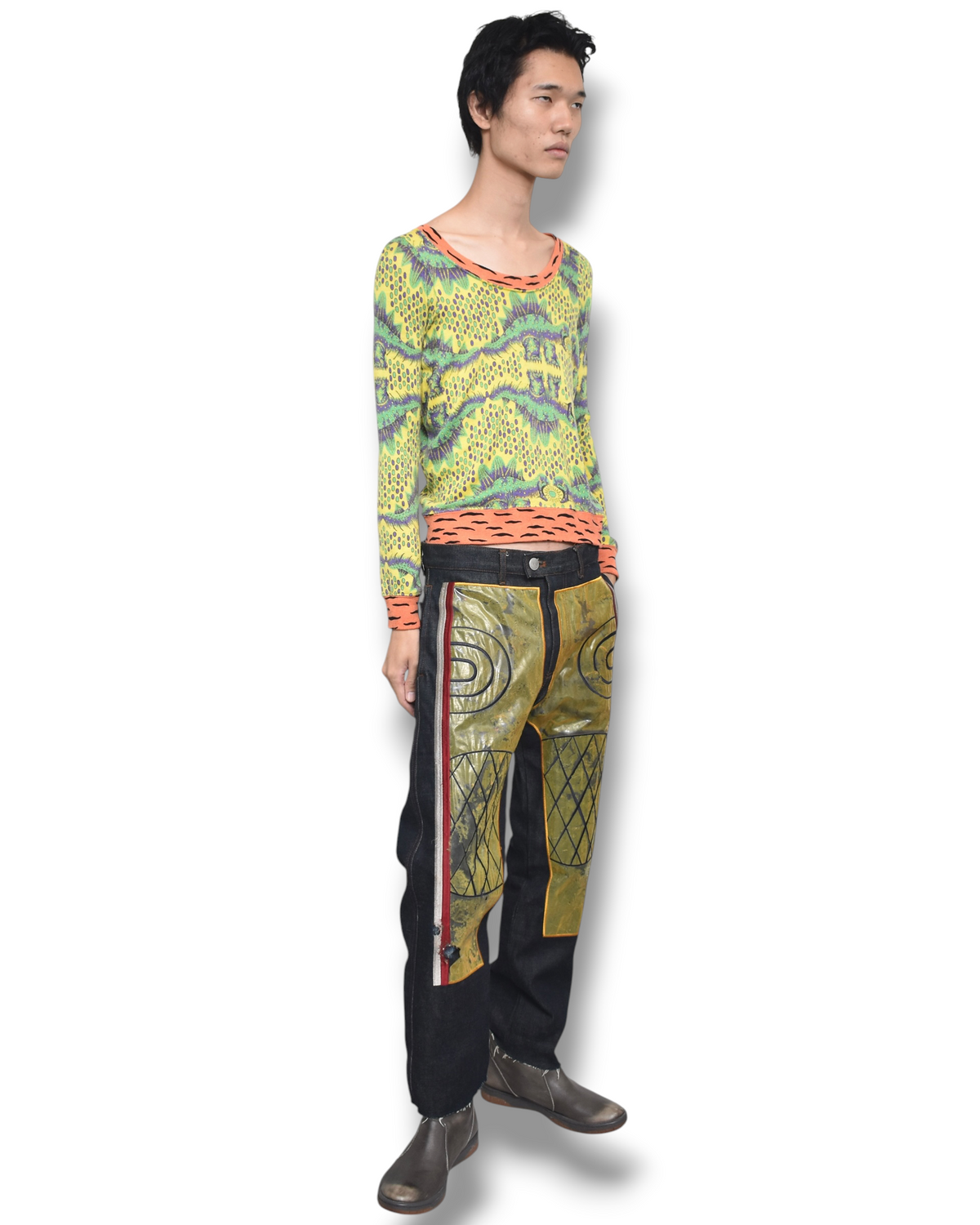 04aw BERNHARD WILLHELM dinosaur long sleeve top