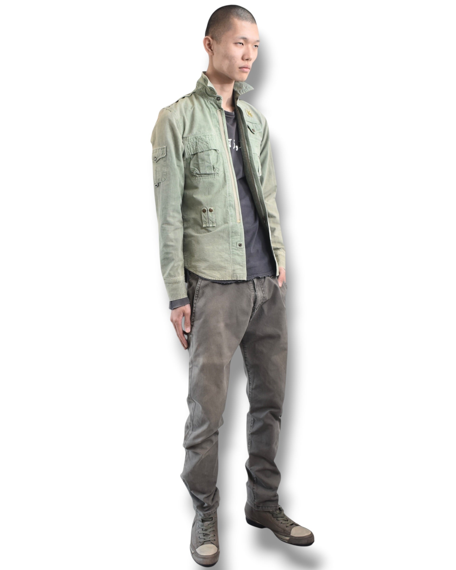 HALB faded military jacket