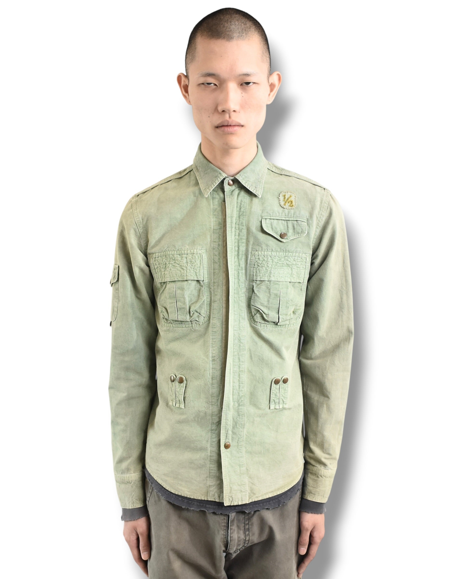 HALB faded military jacket