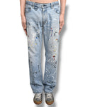 06ss NUMBER NINE painted denim pants