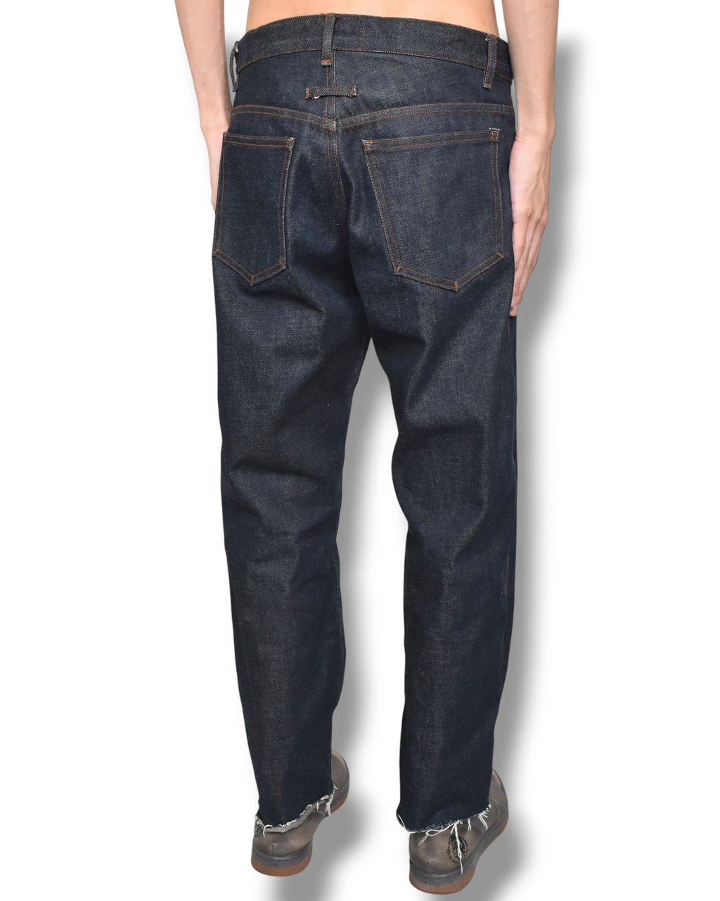 JEAN PAUL GAULTIER pvc docking denim pants