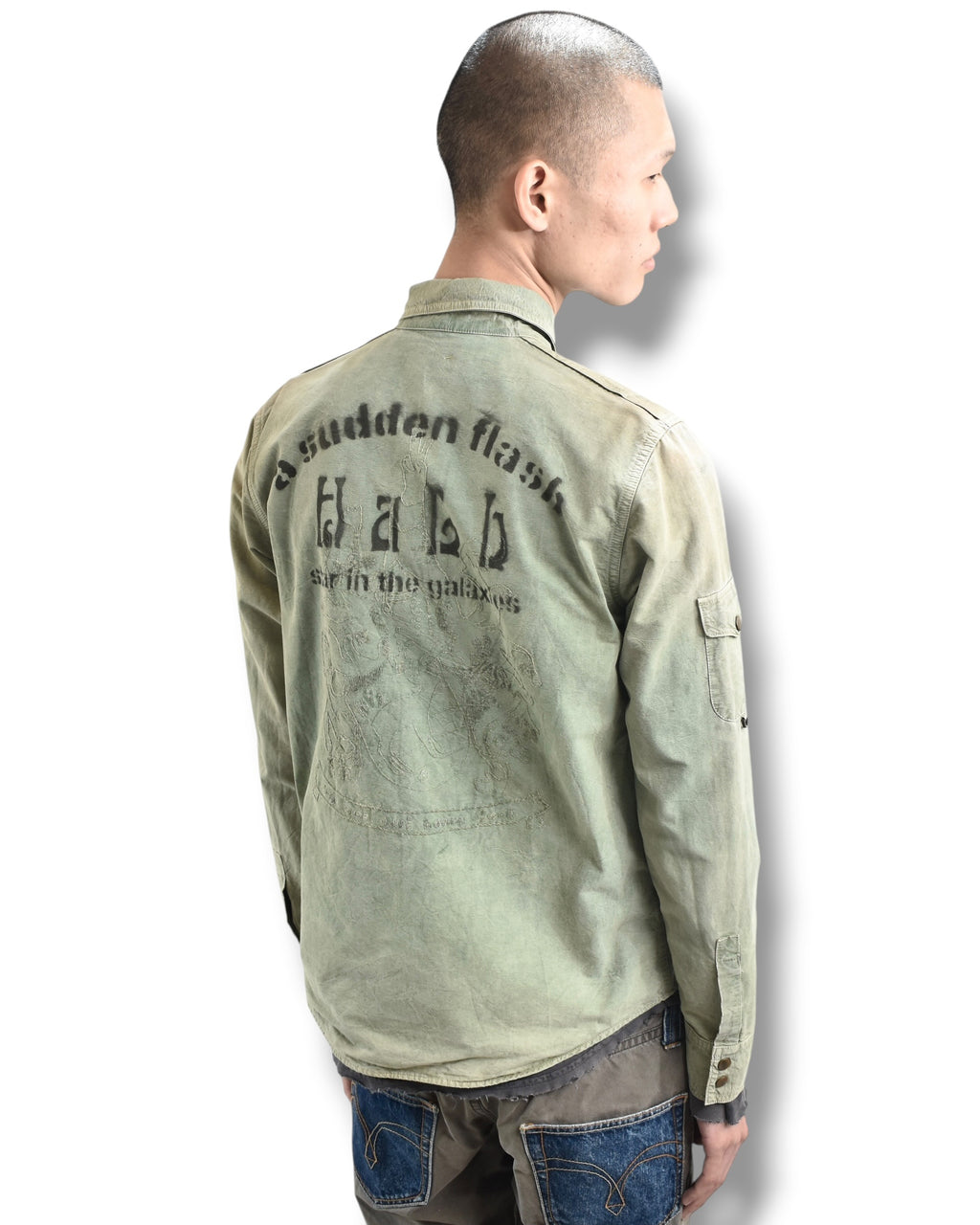 HALB faded military jacket