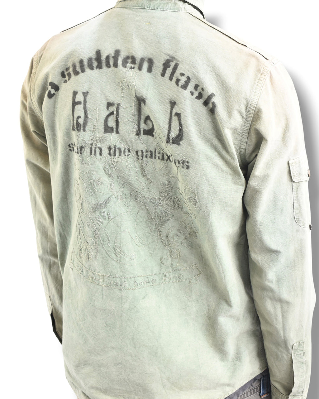 HALB faded military jacket