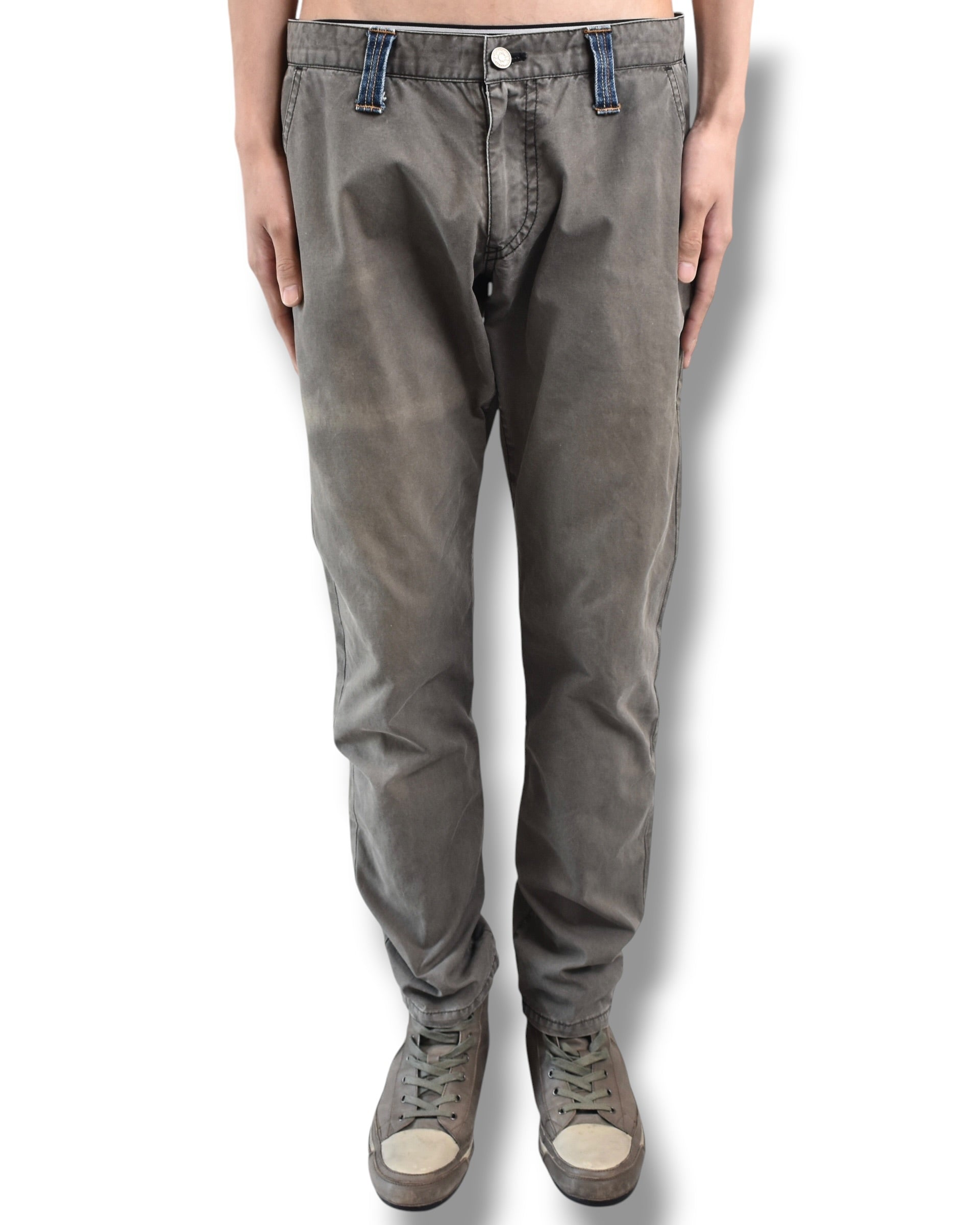 YUJI YAMADA faded denim pants