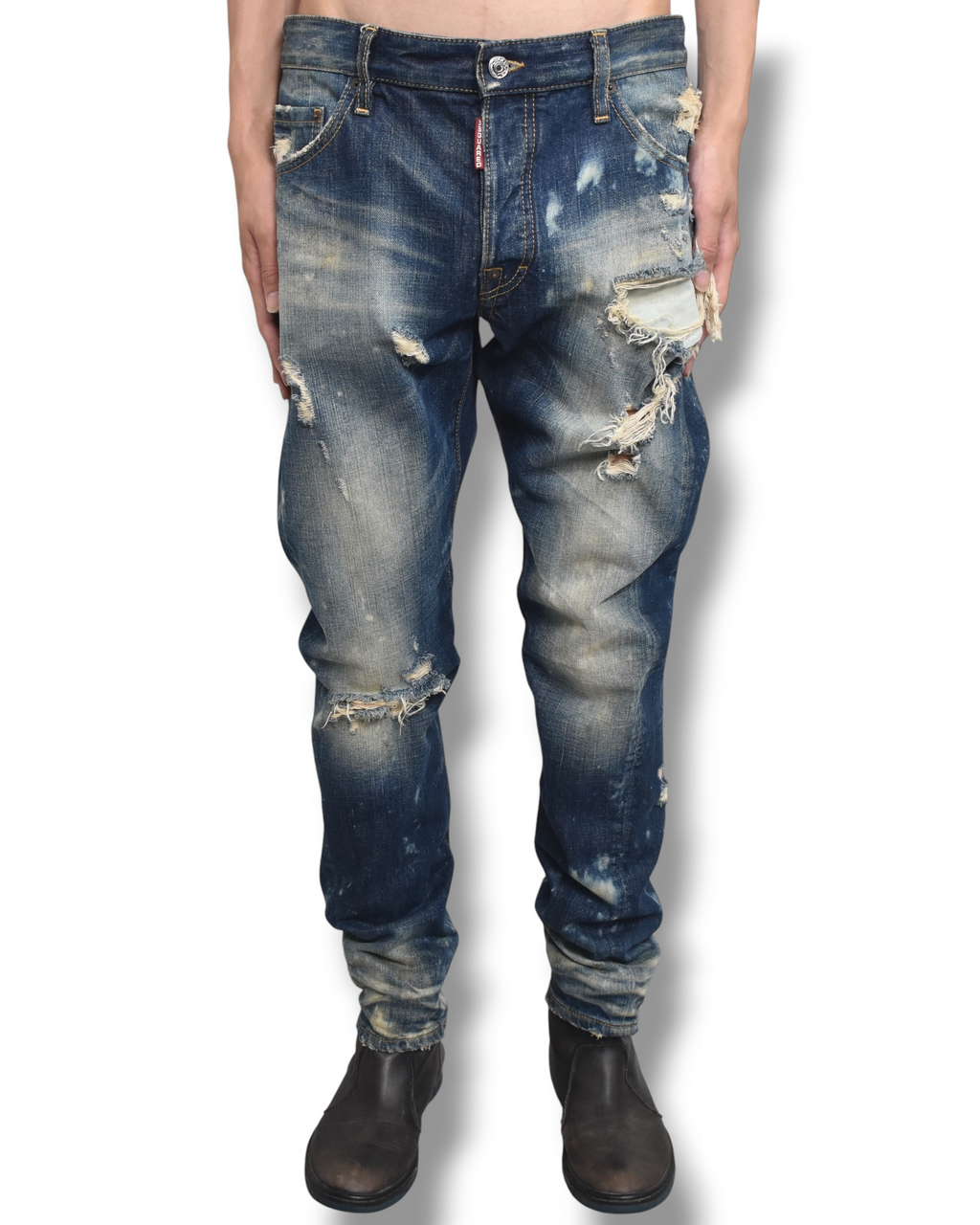 DSQUARED2 crashed denim pants