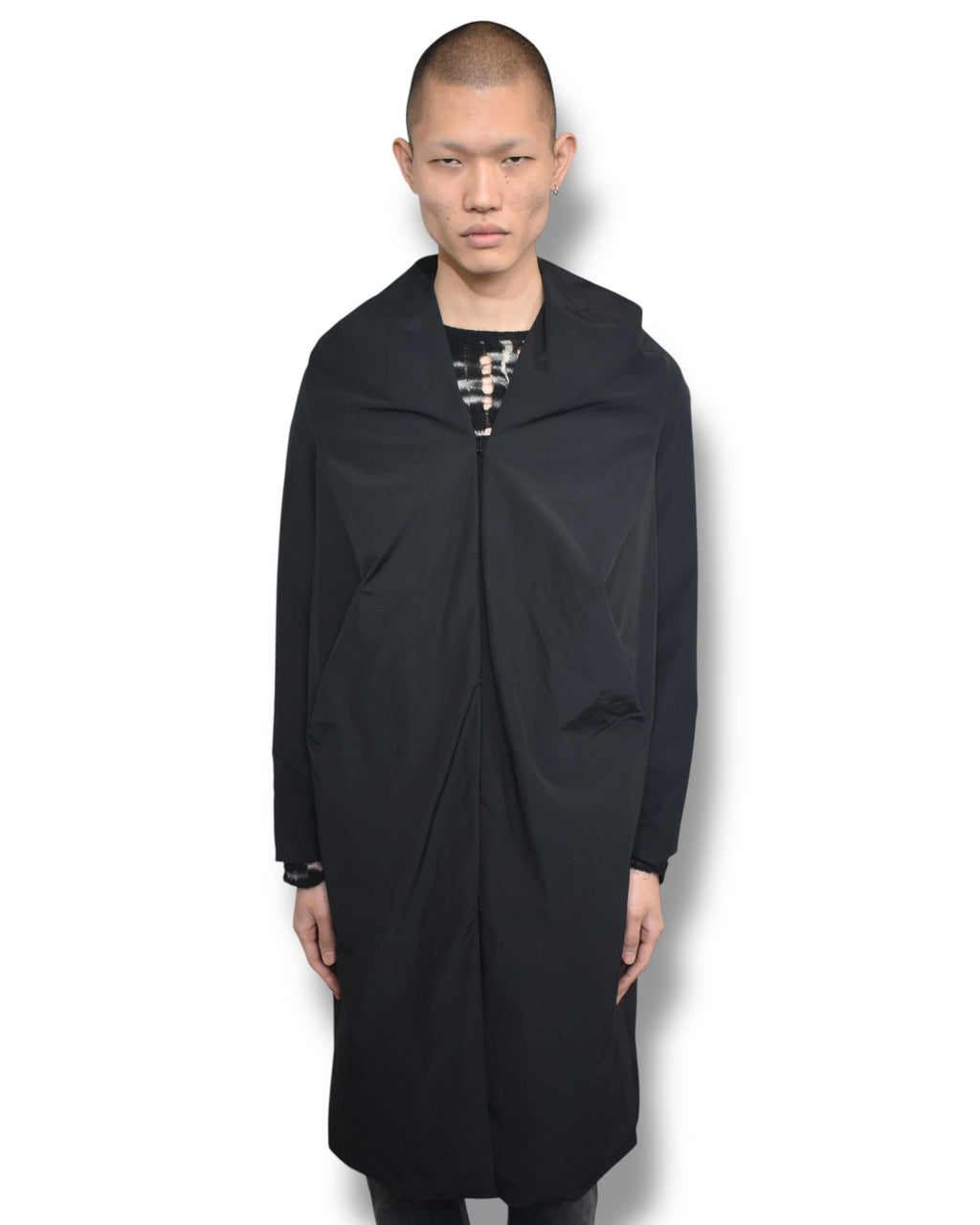 BERNHARD WILLHELM no-collar coat
