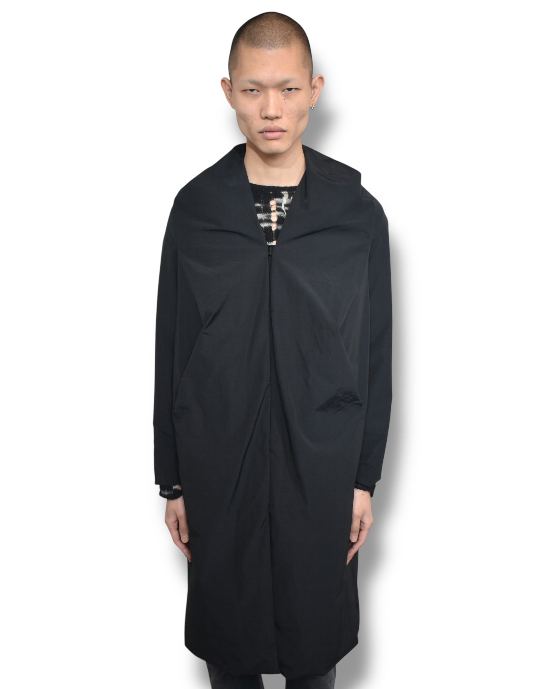 BERNHARD WILLHELM no-collar coat