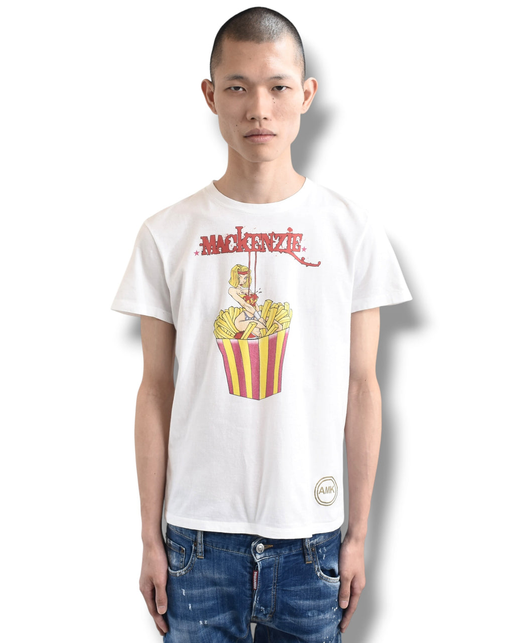 ANDREW MACKENZIE potato graphic t-shirt