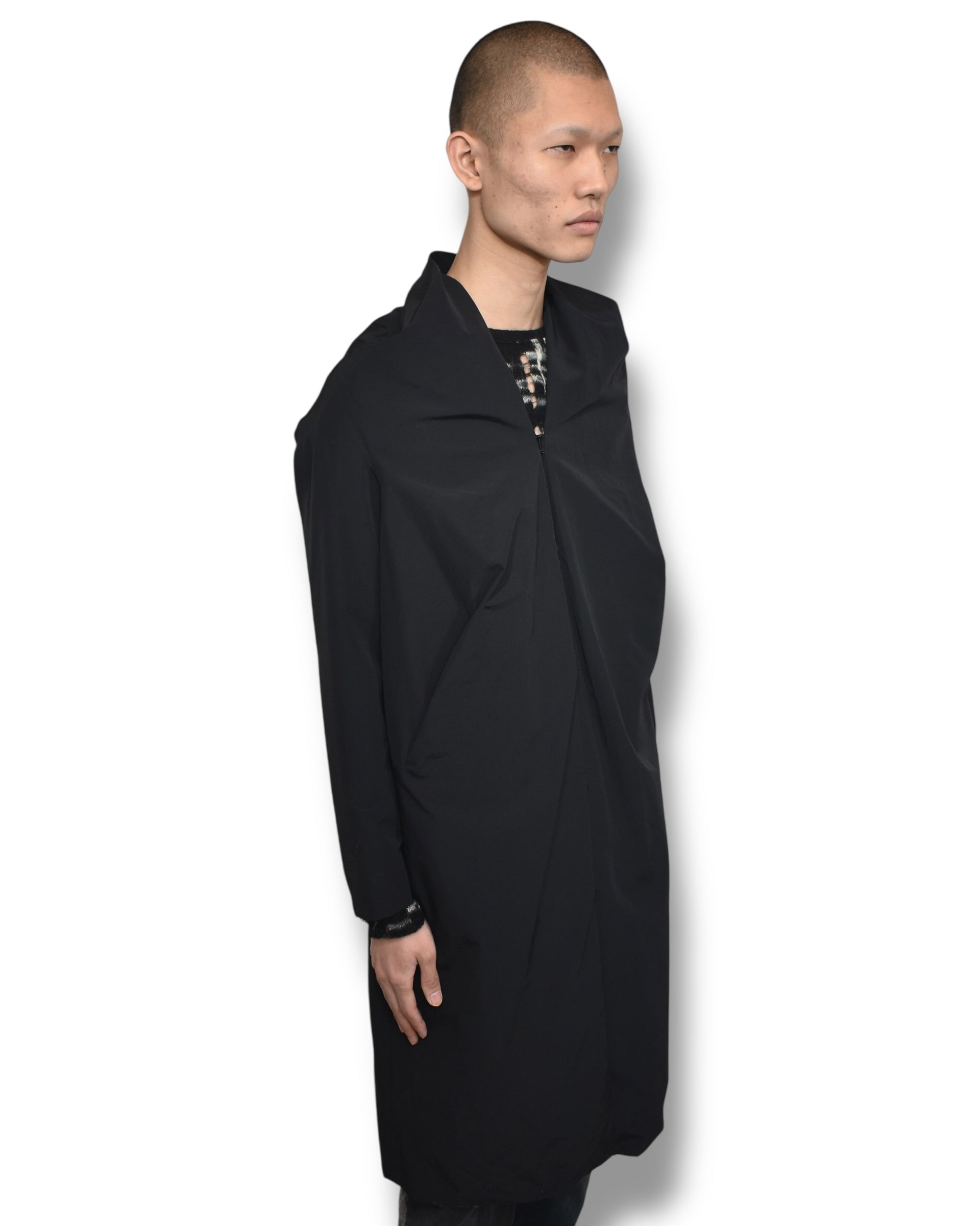 BERNHARD WILLHELM no-collar coat