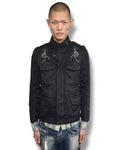 HYSTERIC GLAMOUR skull graphic military blouson