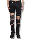 UNDERCOVER crashed skinny denim pants