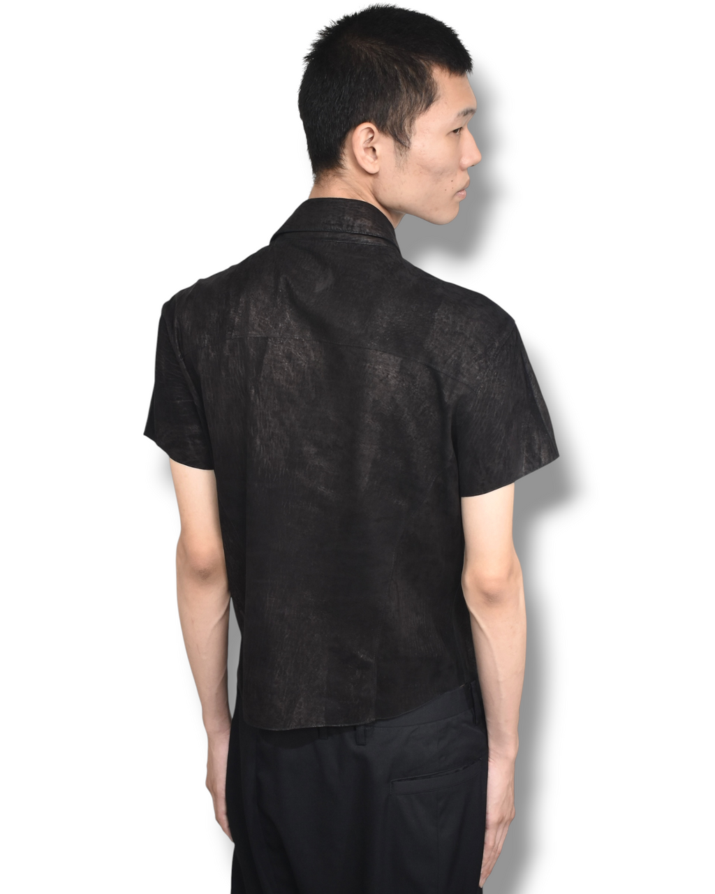 YOSHIYUKI KONISHI lace-up short sleeve shirt