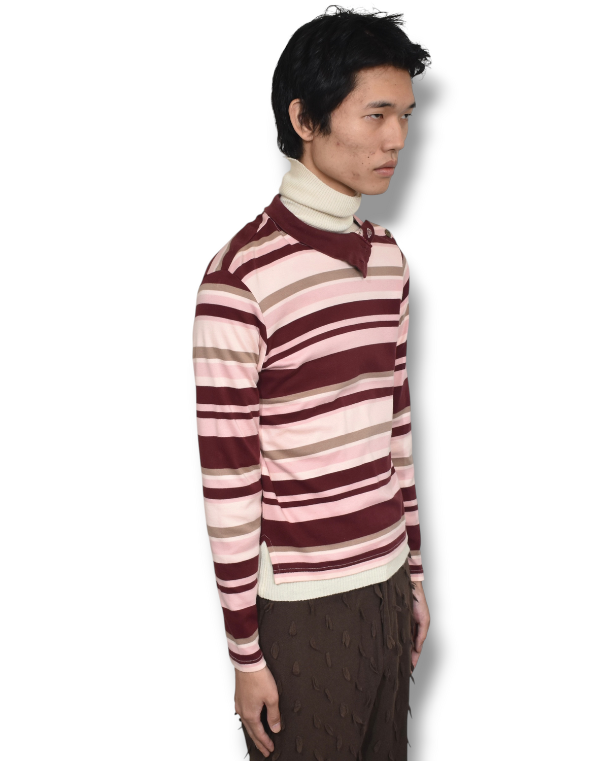 90's BEAUTY BEAST high neck long sleeve top