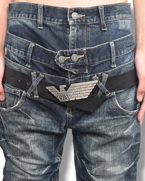 EMPORIO ARMANI emblem belt