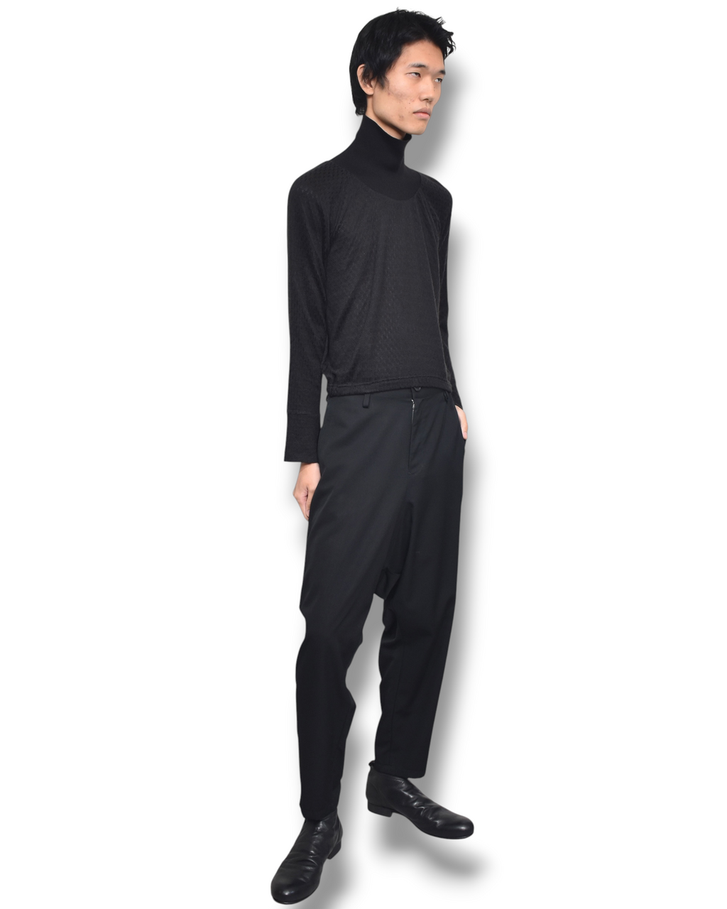 05ss JUNYA WATANABE high neck mesh knit top