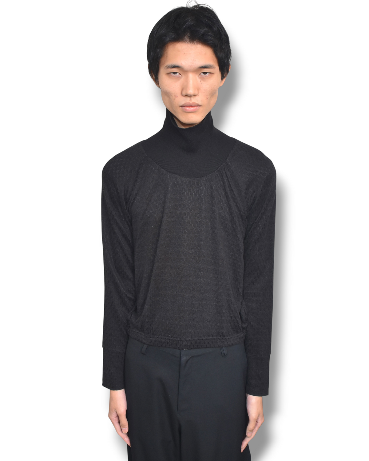 05ss JUNYA WATANABE high neck mesh knit top