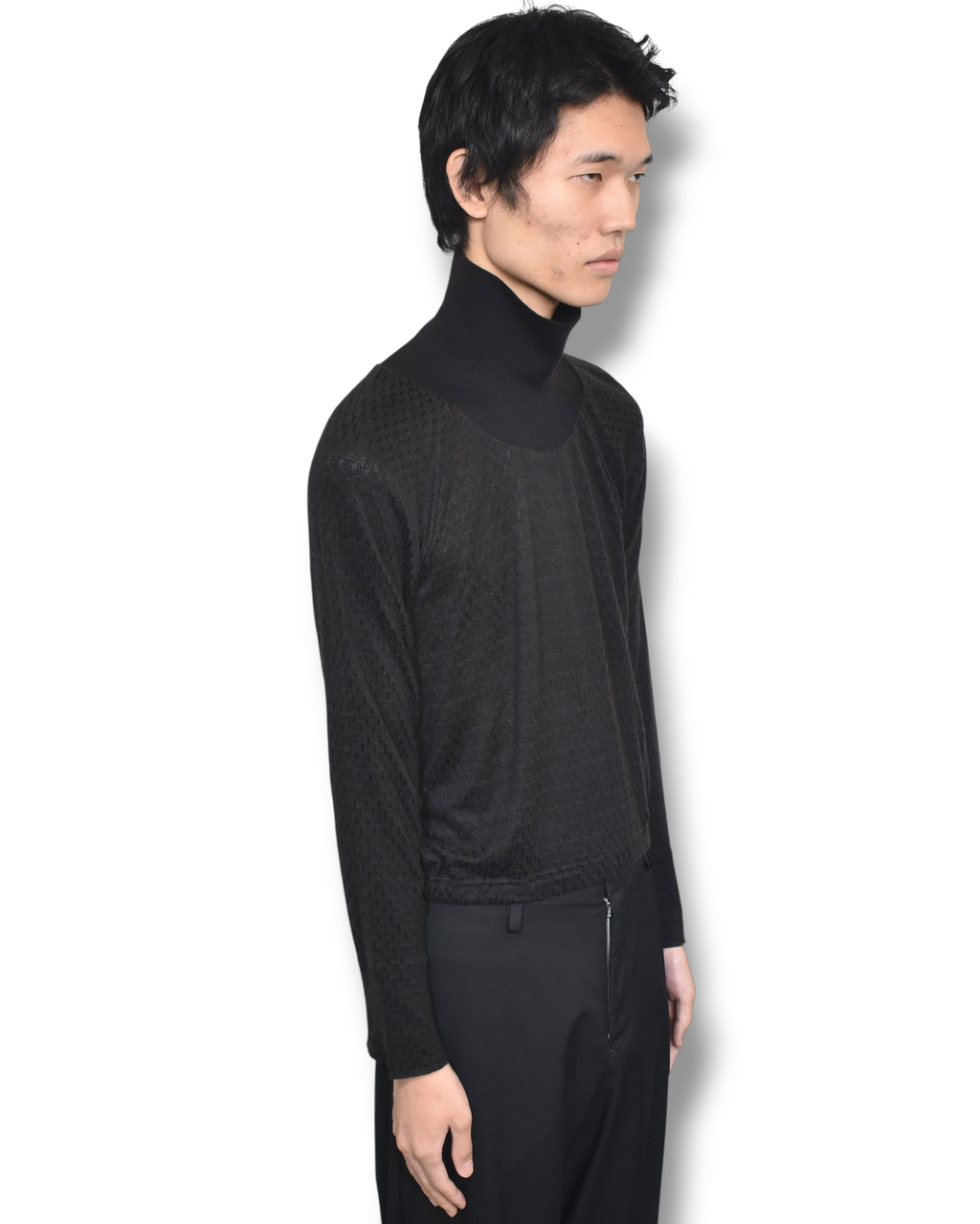 05ss JUNYA WATANABE high neck mesh knit top
