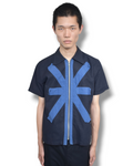 YASUYUKI ISHII zip up short sleeve shirt