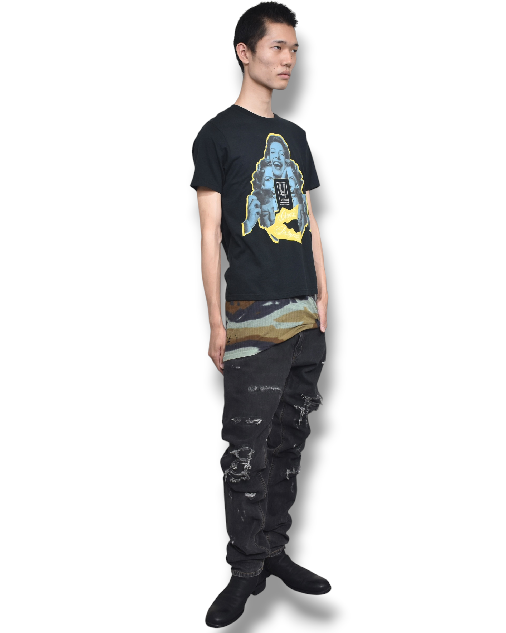DOLCE&GABBANA damaged denim pants