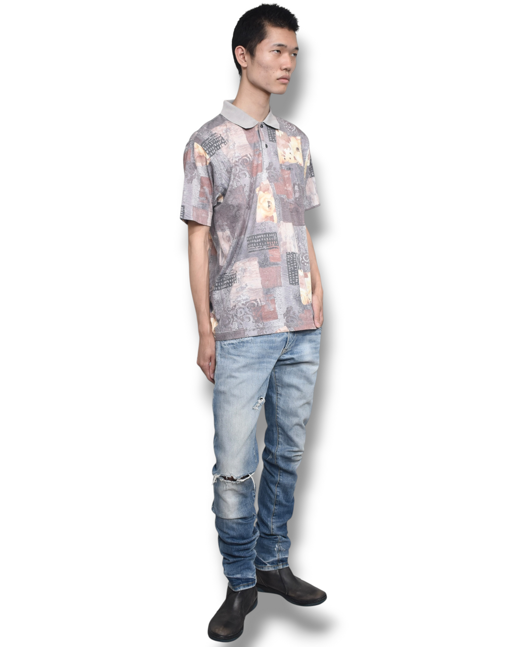 DOLCE&GABBANA faded denim pants