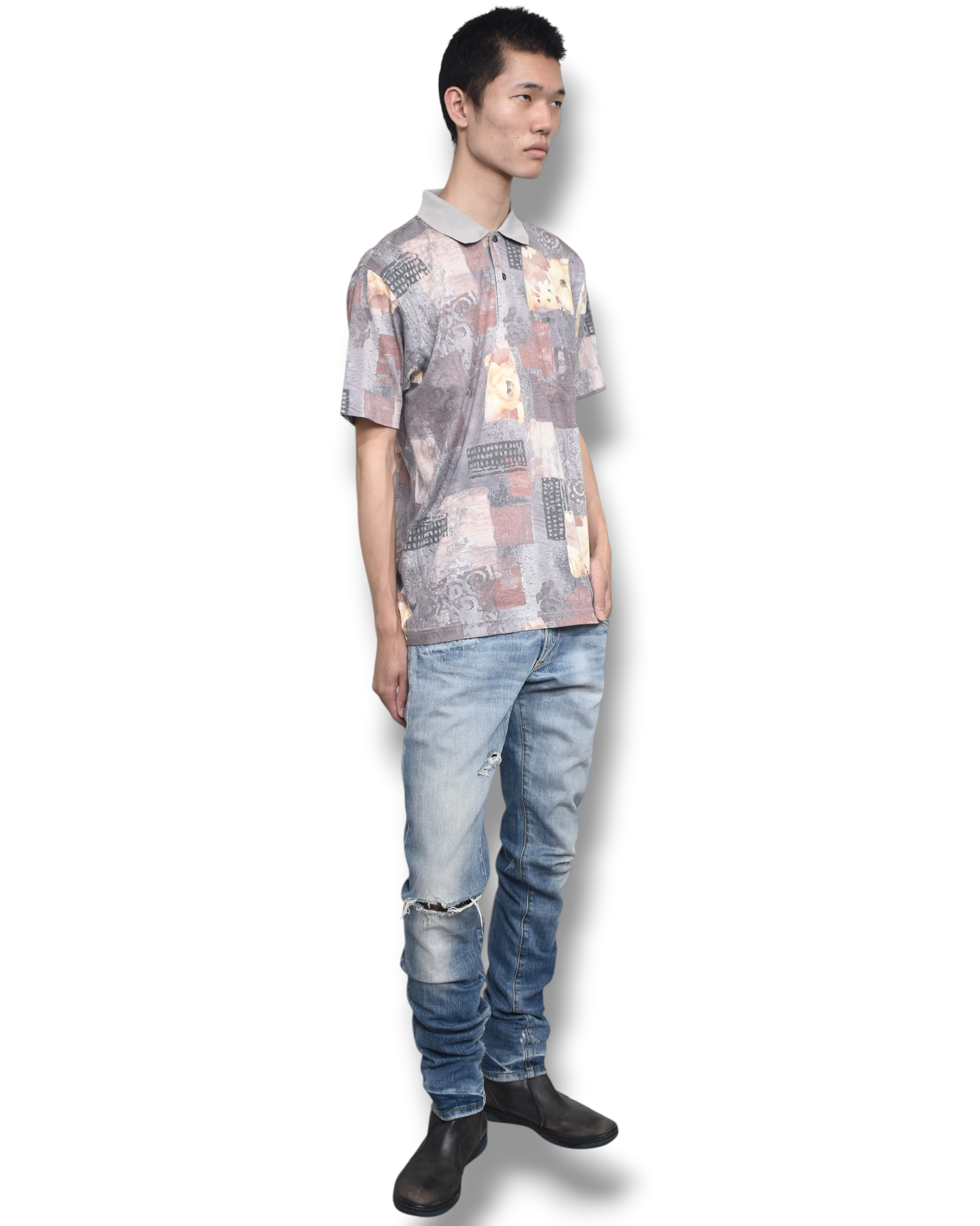 DOLCE&GABBANA faded denim pants