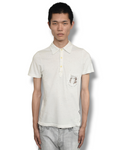 RA-RE back-graphic polo shirt