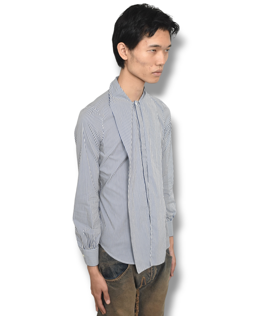 DSQUARED2 long collar stripe shirt