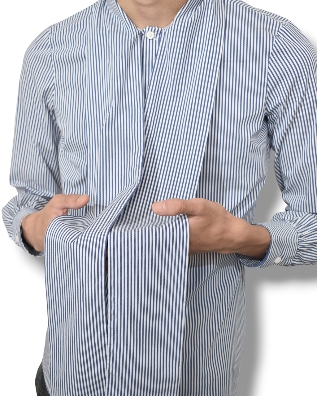 DSQUARED2 long collar stripe shirt
