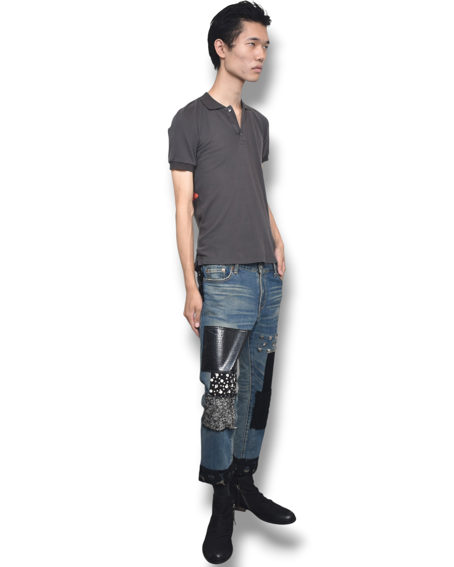 JOHN GALLIANO back graphic polo shirt