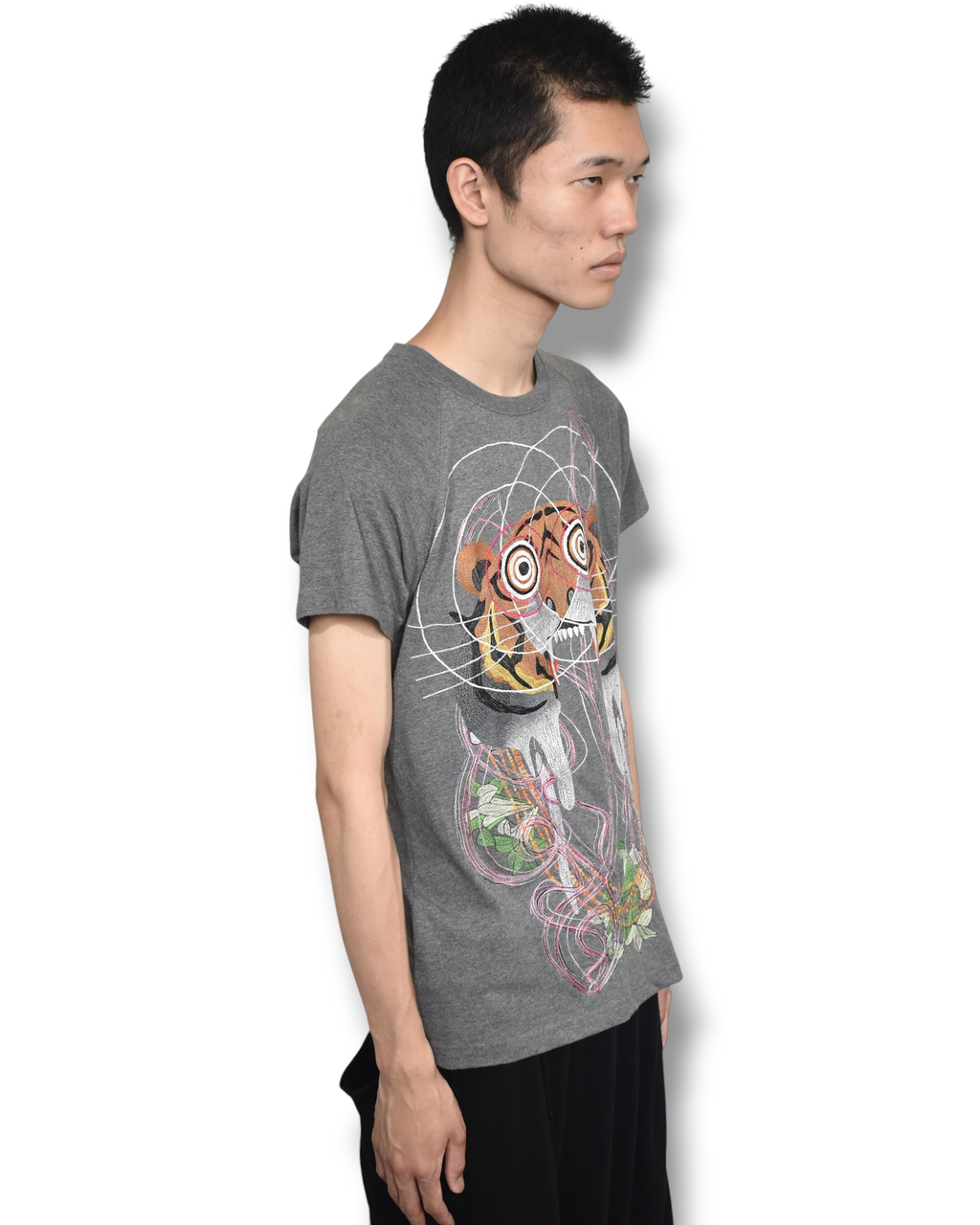 MAHARISHI tiger embroidered T-shirt