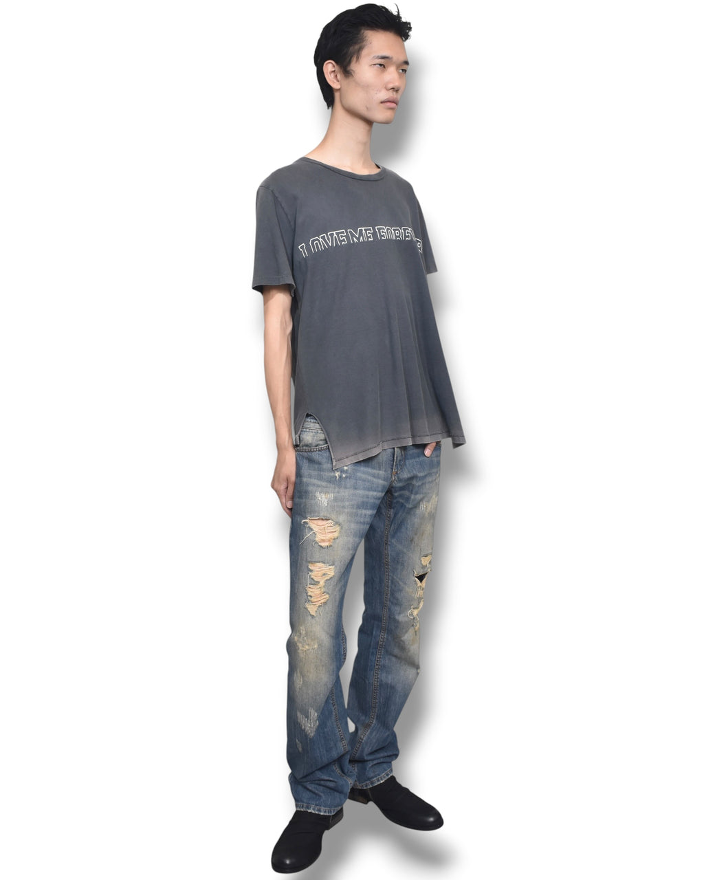 17ss SAINT LAURENT faded t-shirt