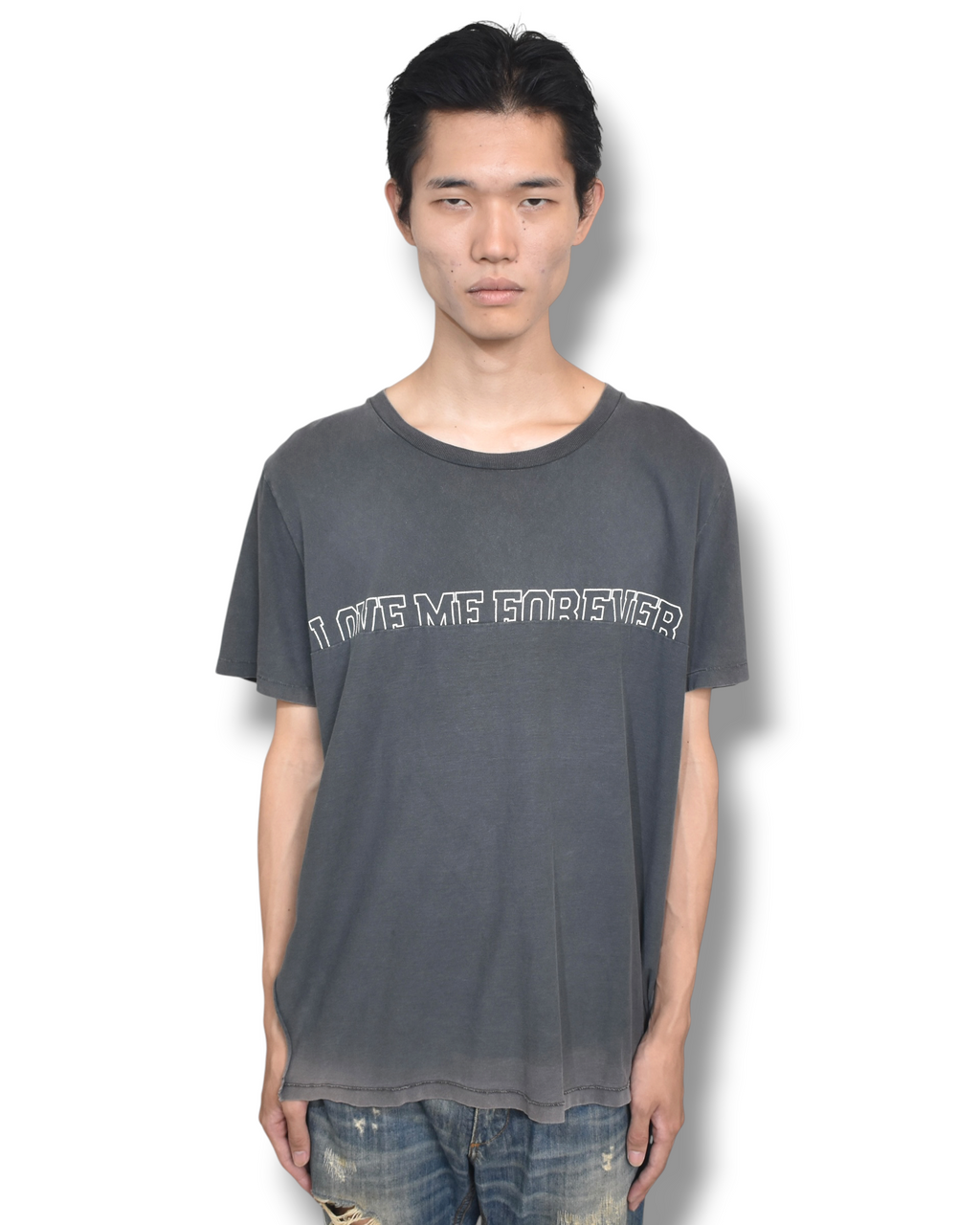 17ss SAINT LAURENT faded t-shirt