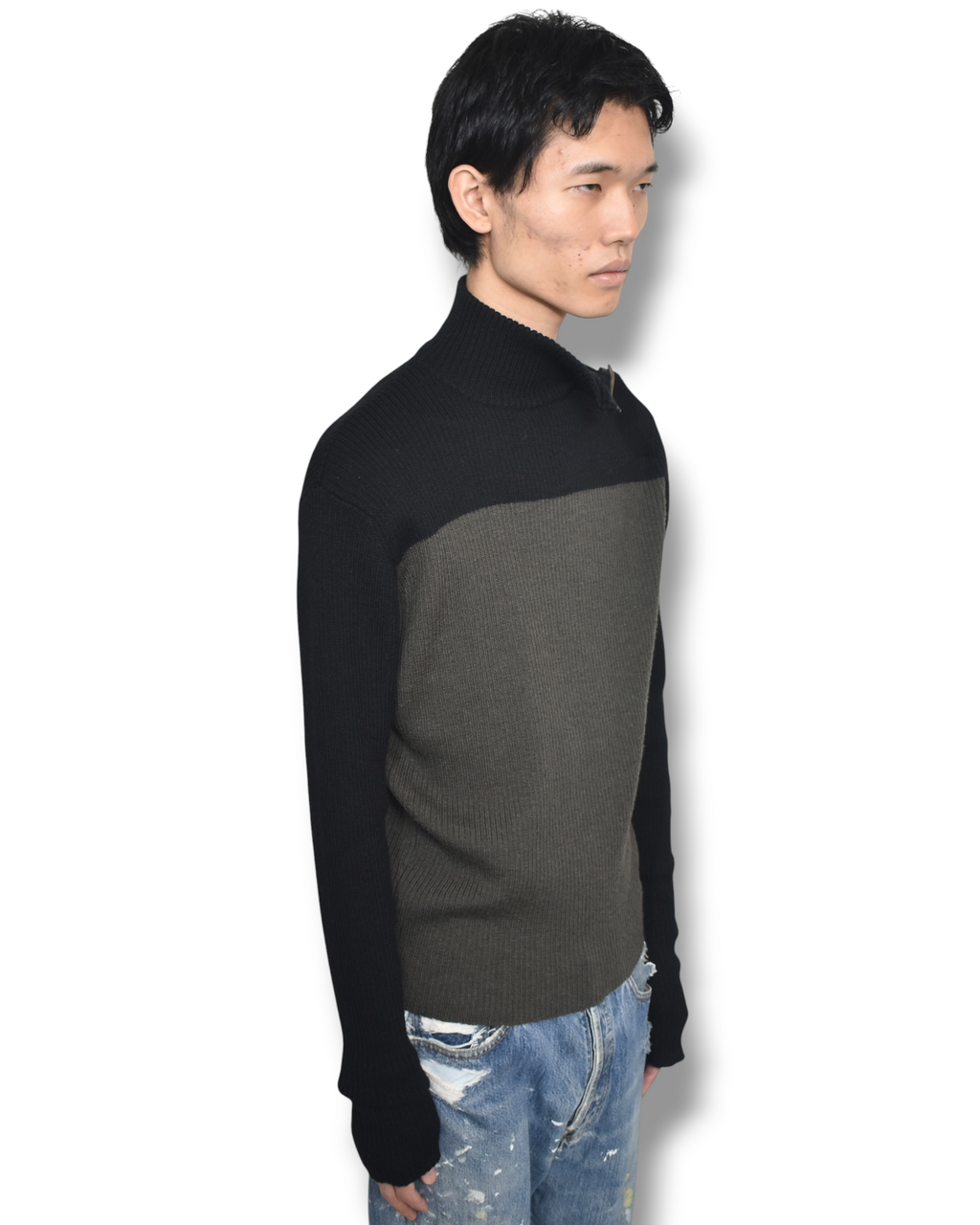 GAULTIER JEANS high neck knit top