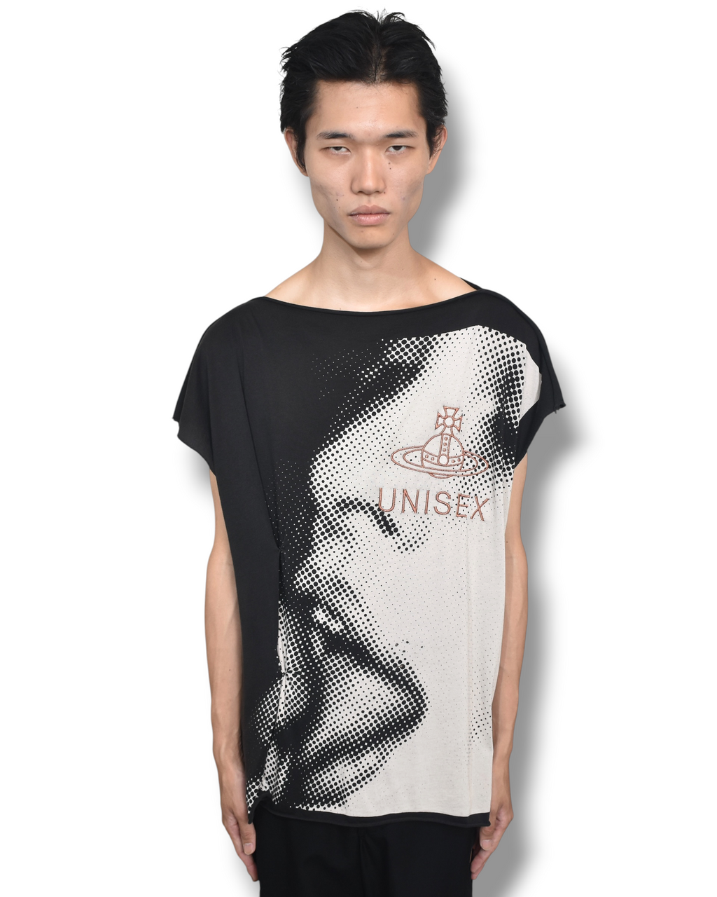 WORLDS END face graphic T-shirt