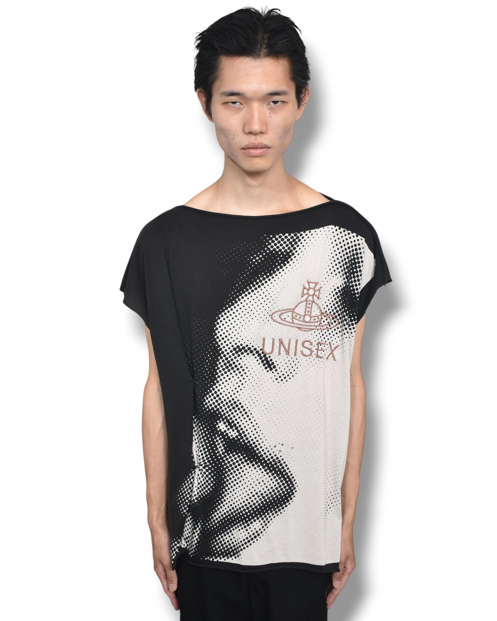 WORLDS END face graphic T-shirt